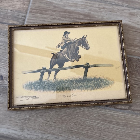 The Unbranded Brand Other - " Up And Over" by Francisque Rebour Framed Print 12.25"‎ X 8.75"